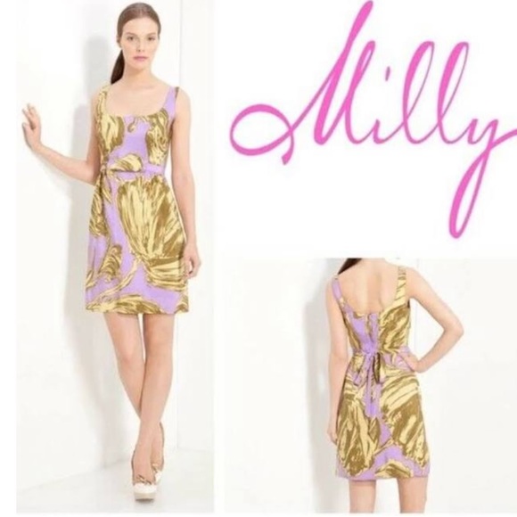 Milly | Silk Sheath Dress - Picture 2 of 10
